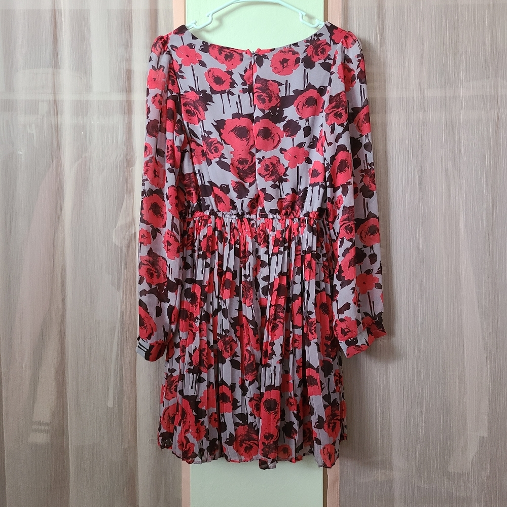 Xhiliration Purple & Pink Floral Dress - Picture 3 of 6